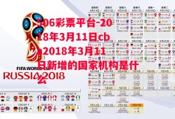 506彩票平台-2018年3月11日cba2018年3月11日新增的国家机构是什么