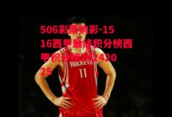 506彩票购彩-1516西甲最终积分榜西甲积分榜20242025